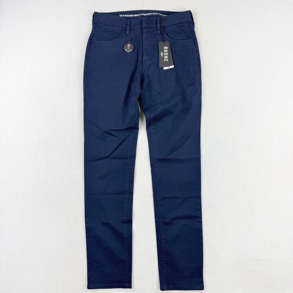 Rhone Everyday Five Pocket‎ Pant Size 28x33 Navy Twill NWT